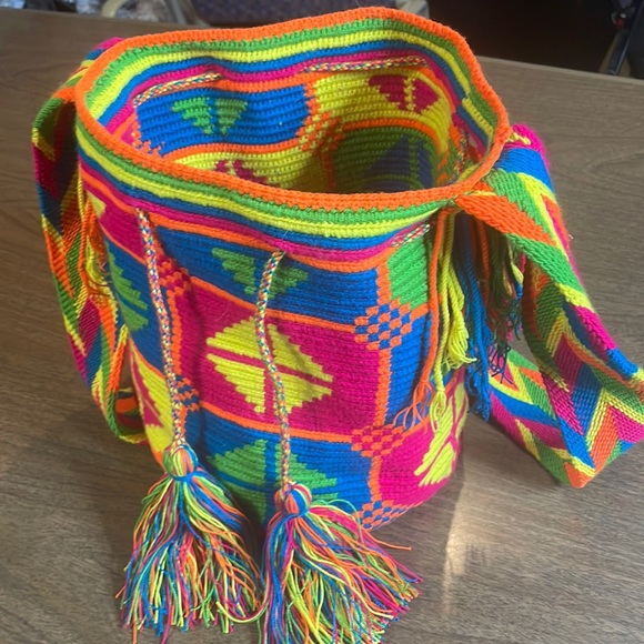 Handbags - Crochet/Woven Bucket Bag